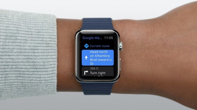 Google Maps Apple Watch