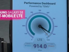 Samsung Galaxy S8 1 Gbps