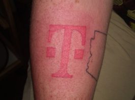 He got free iPhone 8 for tattooing the T-Mobile logo T-Mobile tattoo